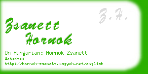 zsanett hornok business card